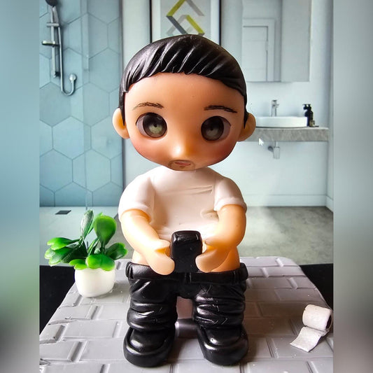 Why Husbands Take So Long in the Bathroom: The Story Behind Our Funniest Cake Topper
