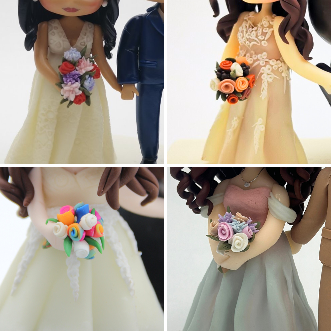 Handmade wedding cake toppers AU