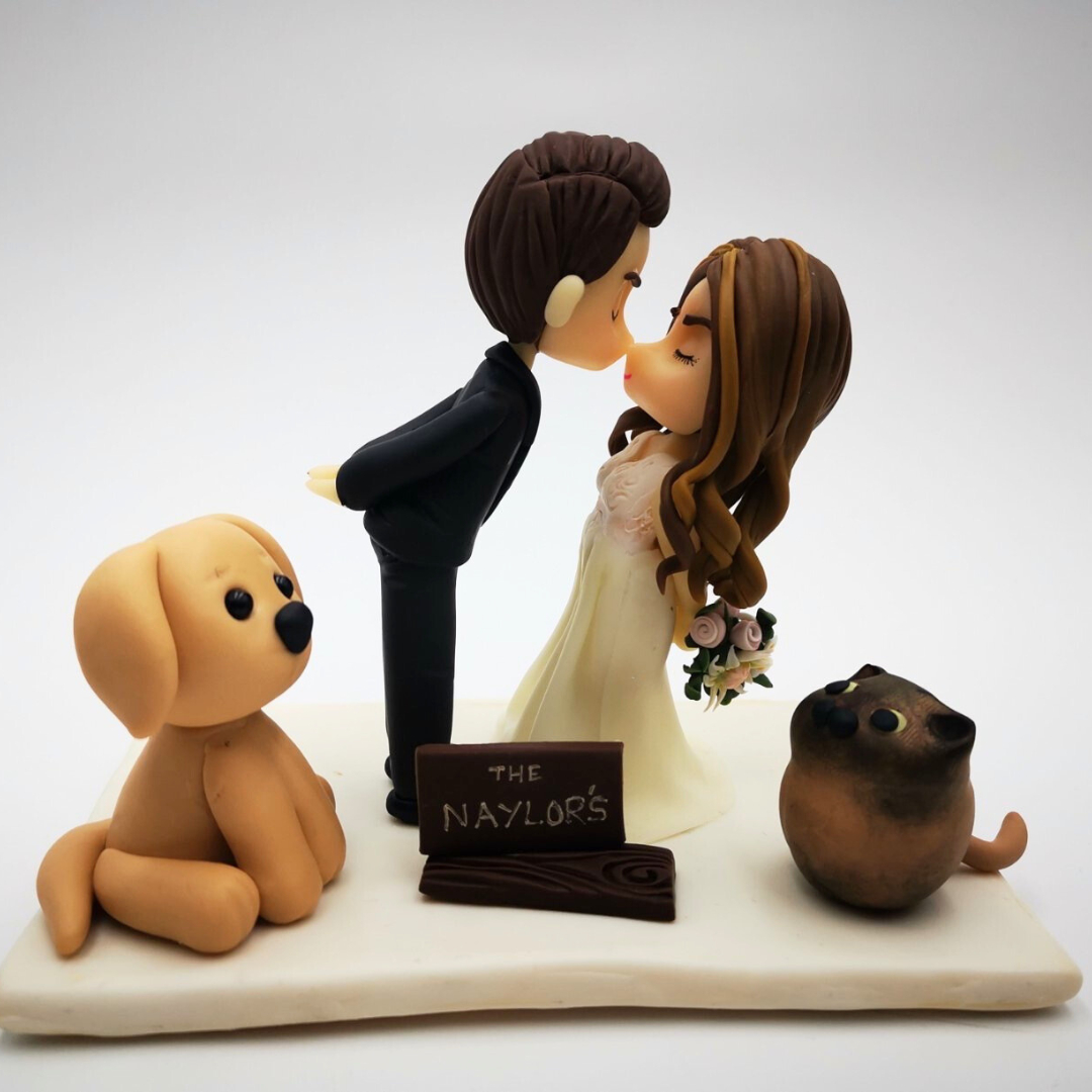 Bespoke wedding cake toppers AU