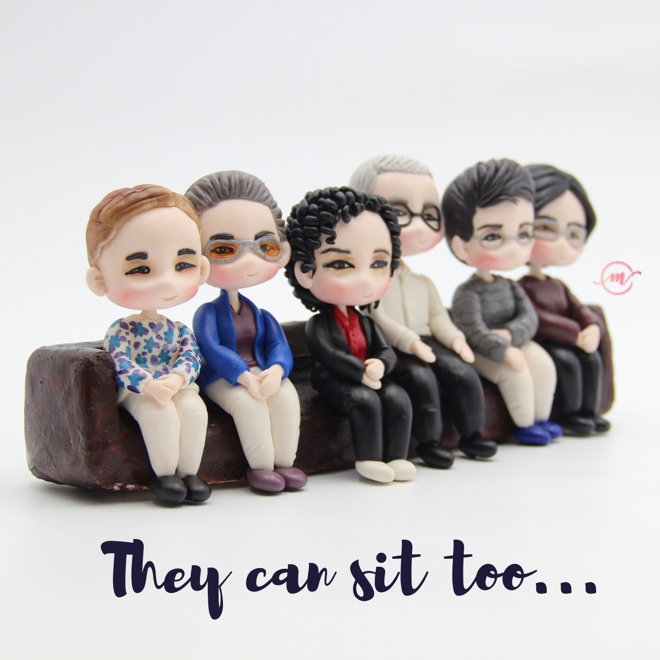 Unique and personalised family figurines