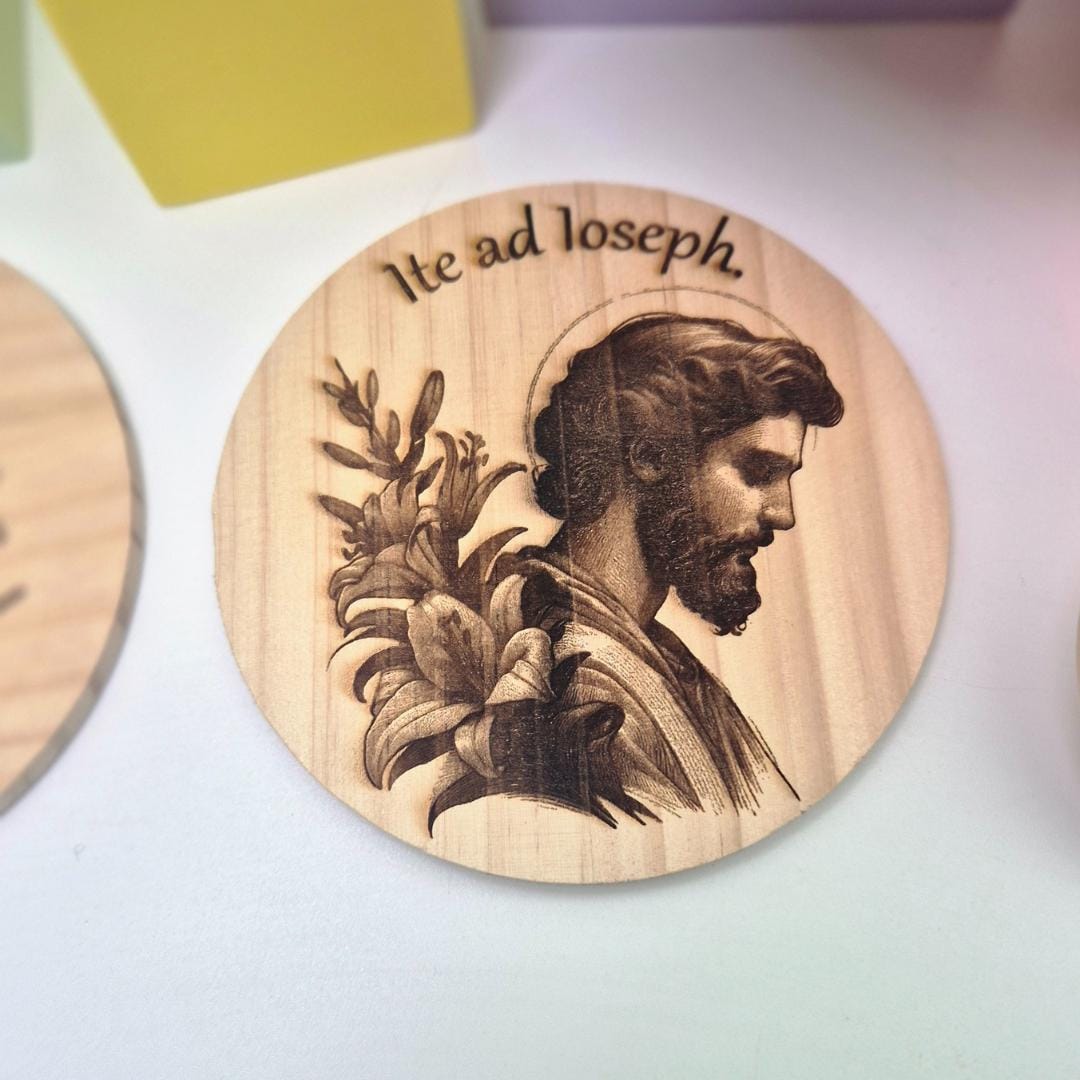 Personalised Wood Coffee Coaster with Bible Verses & Inspirational Messages | Faith-Based Gift | Custom Empowering Gift for coffee lovers