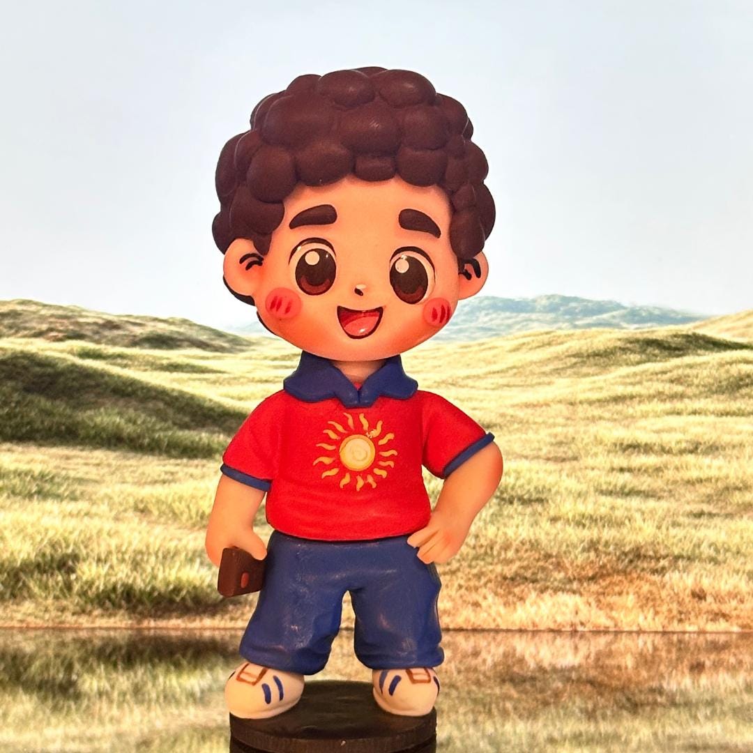 Handmade Blessed Carlo Acutis Figurine – 10cm Polymer Clay Saint Statue – Catholic Gift – Patron Saint of the Internet 2025