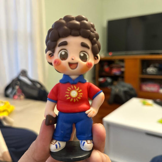 Handmade Blessed Carlo Acutis Figurine – 10cm Polymer Clay Saint Statue – Catholic Gift – Patron Saint of the Internet 2025