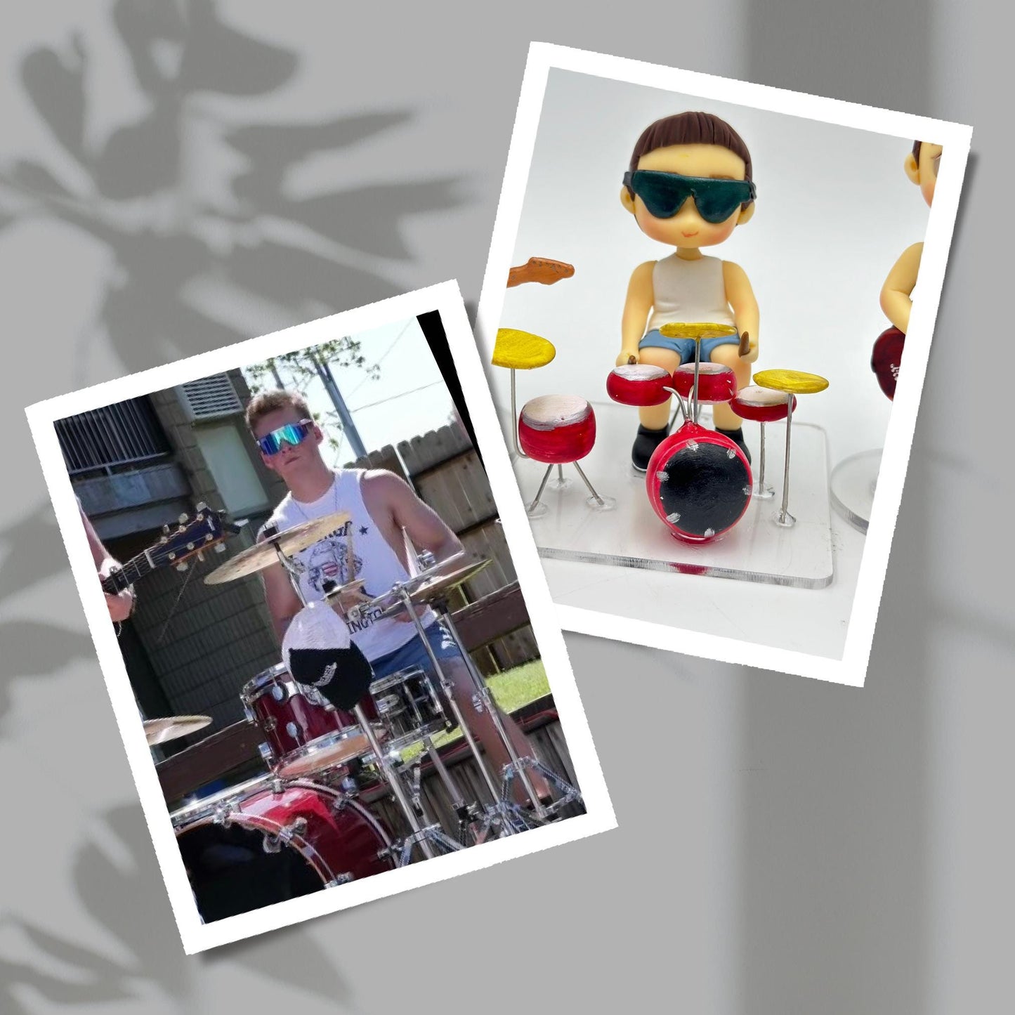 Custom Clay Band Figurines – Drummer, Lead Guitarist, Bassist, Singer – Personalized Band Gifts – 10cm Clay Figures – Music Band Replica