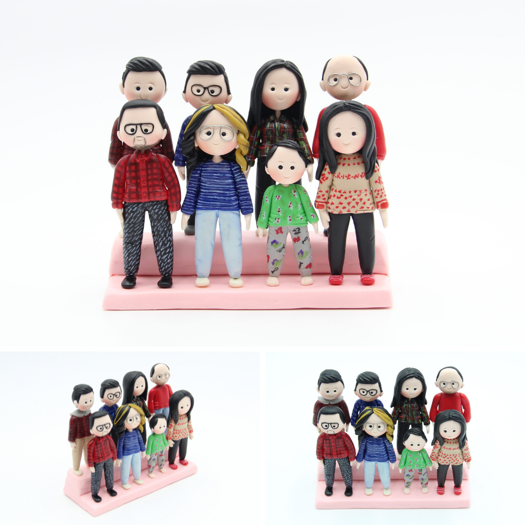 Air Dry Clay Family Figurines