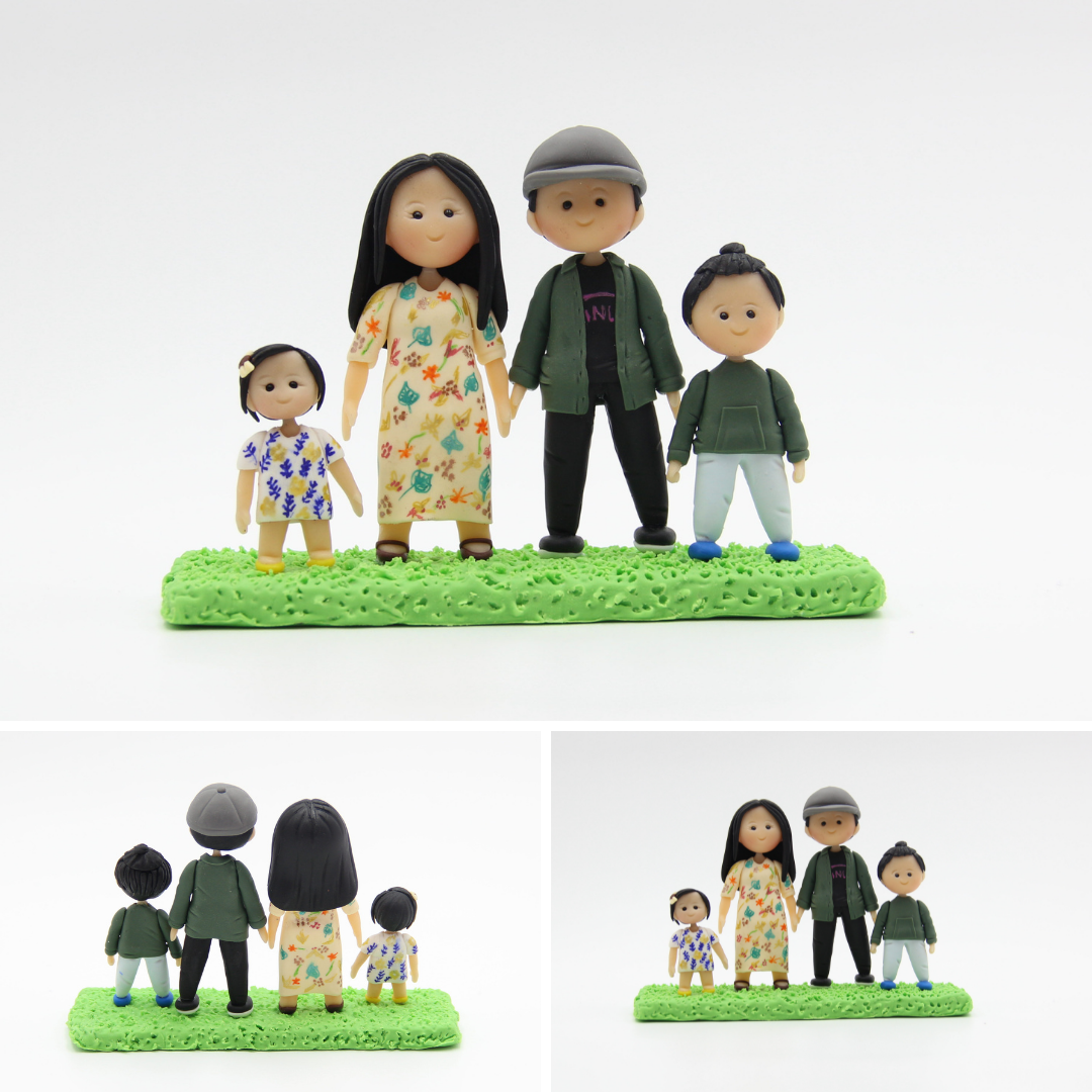 Air Dry Clay Family Figurines