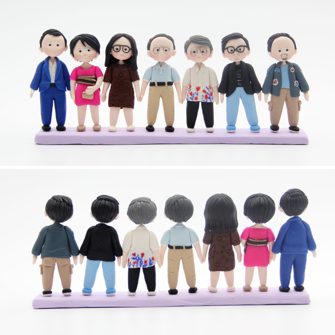 Air Dry Clay Family Figurines