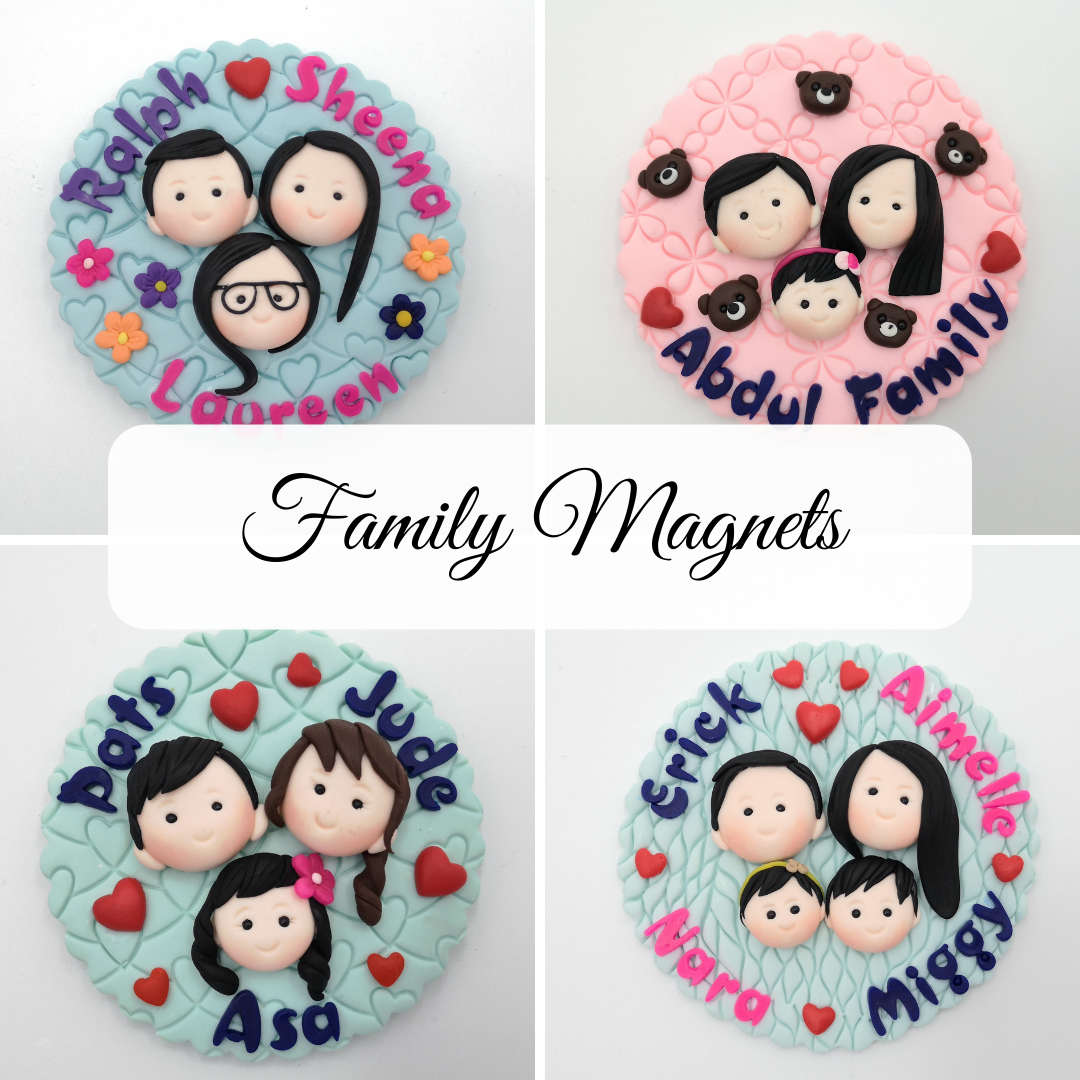 Air Dry Clay Refrigerator Magnets