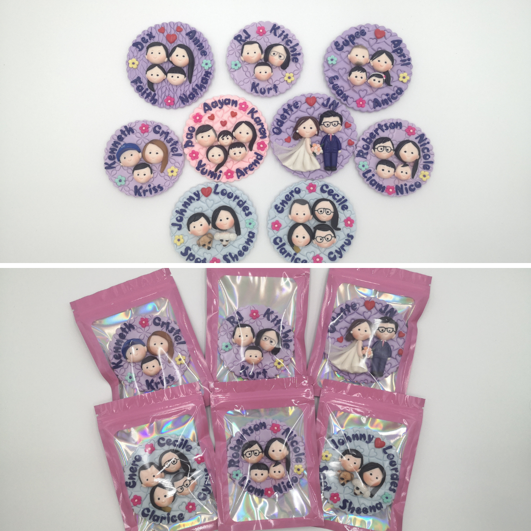 Air Dry Clay Refrigerator Magnets