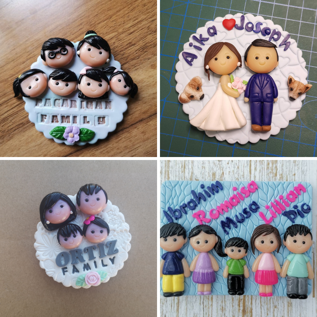 Air Dry Clay Refrigerator Magnets