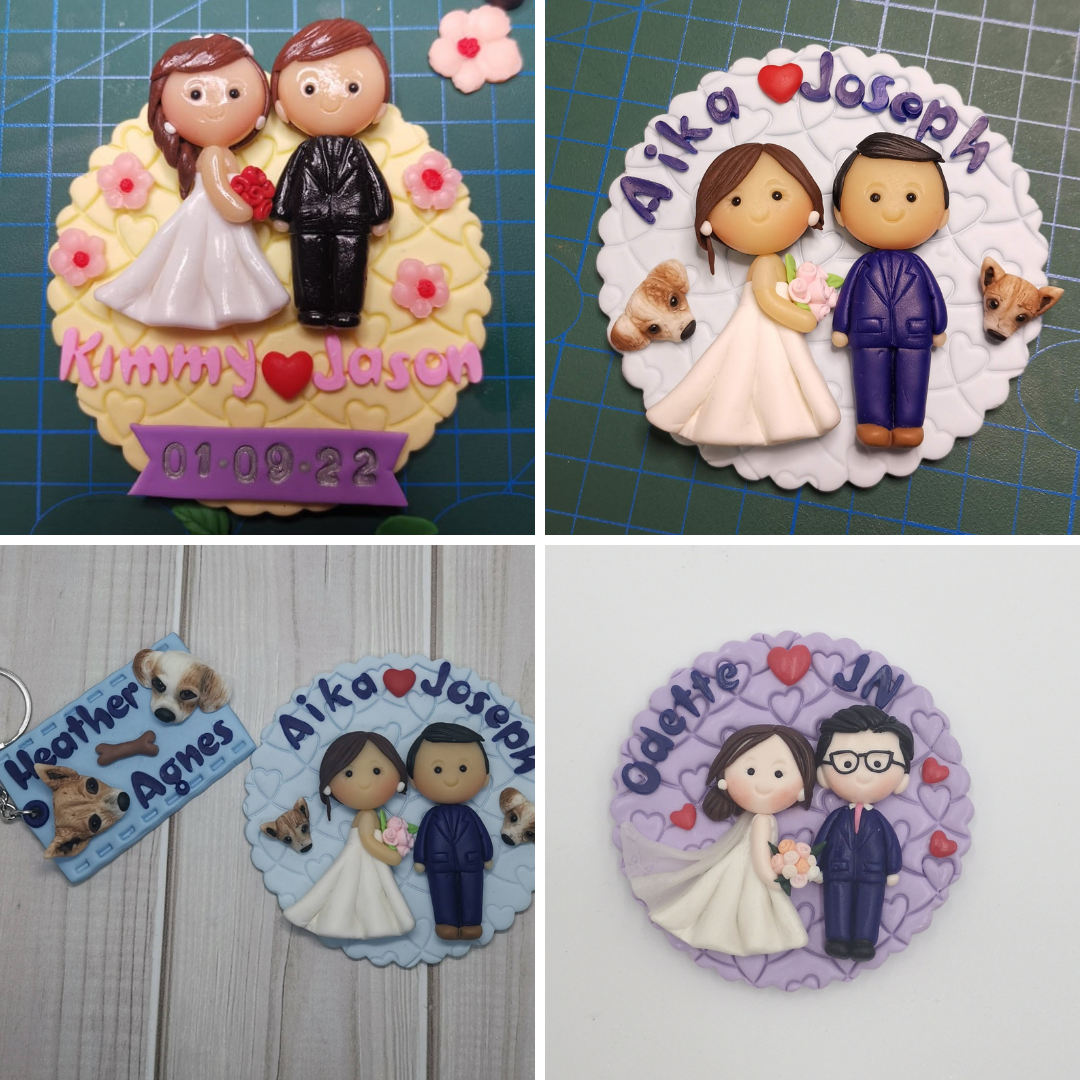 Air Dry Clay Refrigerator Magnets