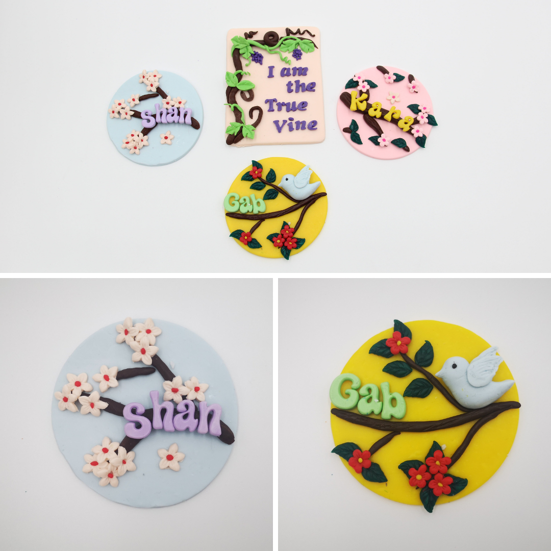 Air Dry Clay Refrigerator Magnets