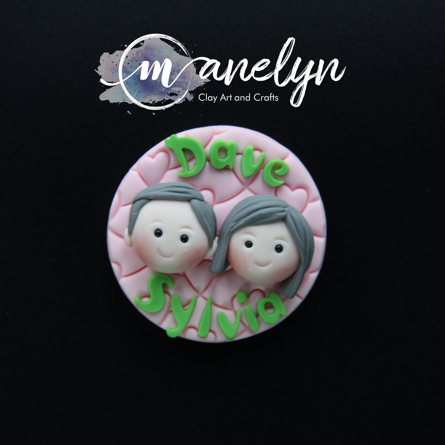 Custom-made air dry clay ref magnet