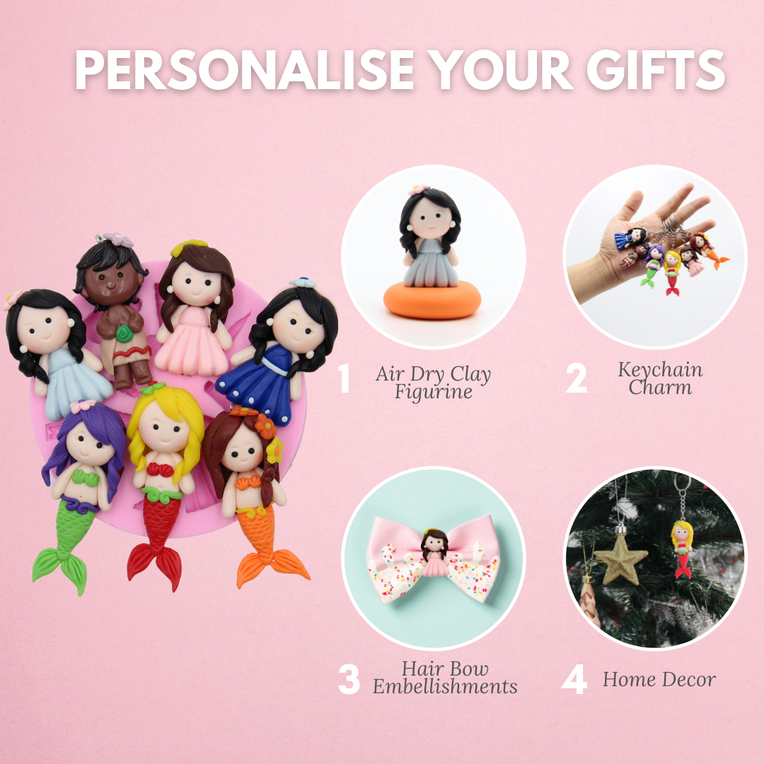 Princess and Mermaid Silicone Mould