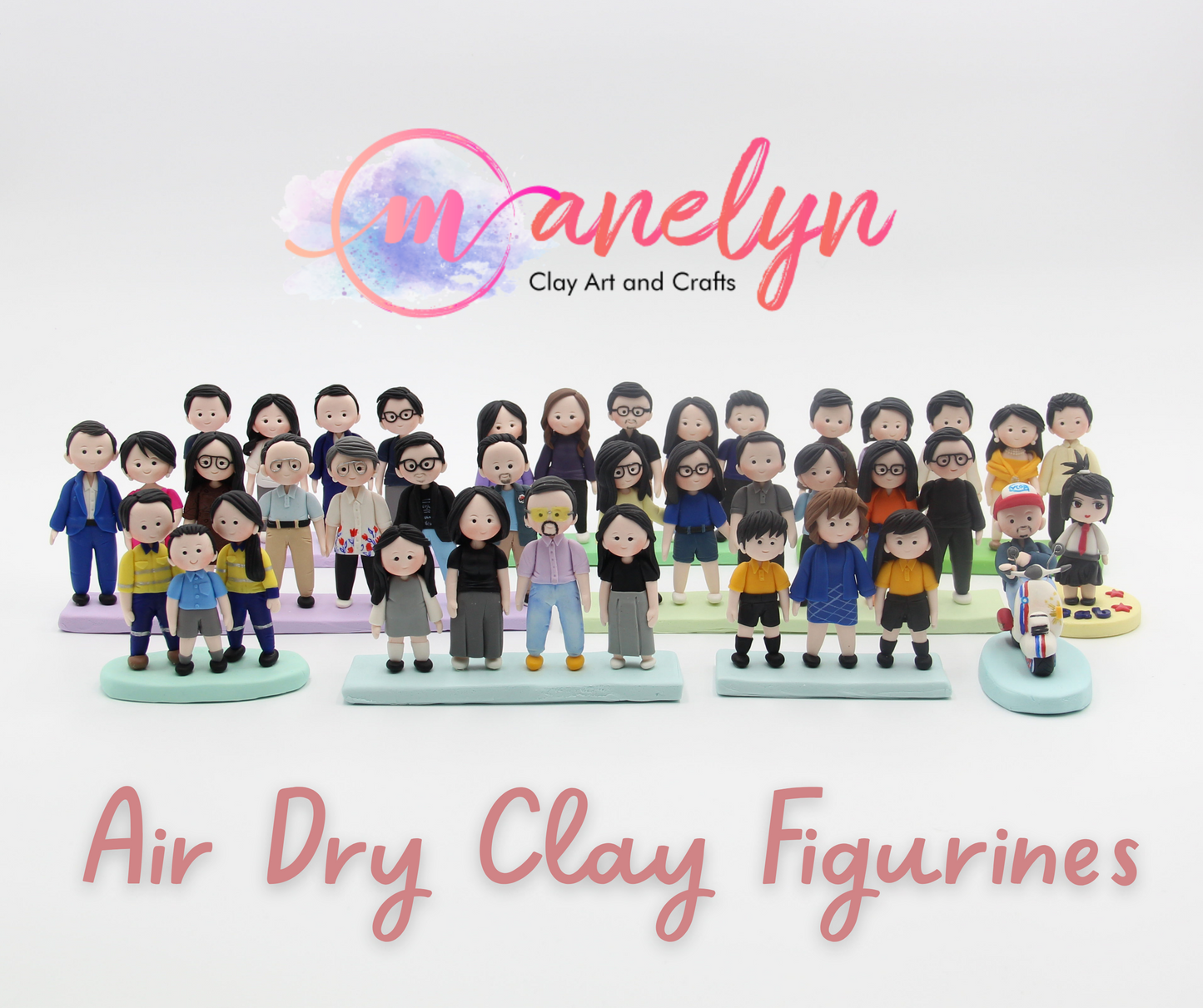 Air Dry Clay Family Figurines