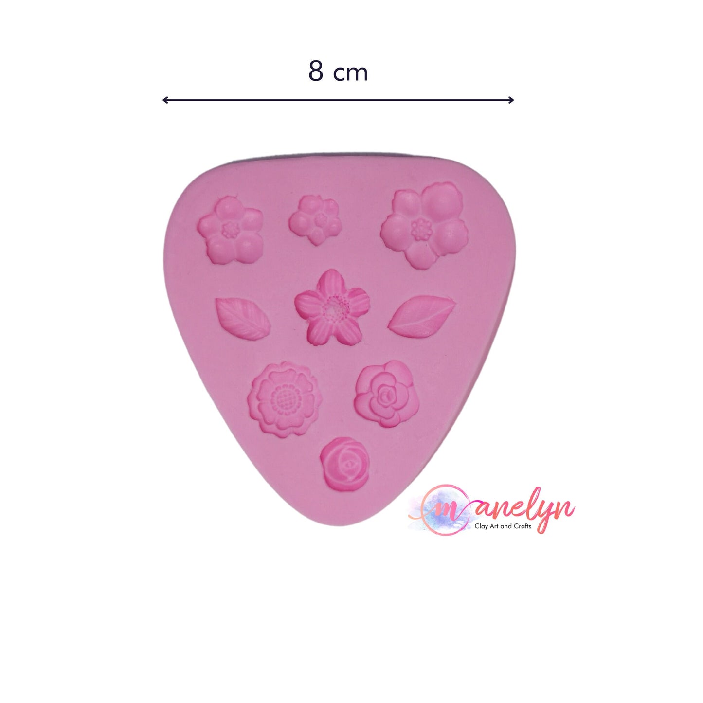 Silicone Mold for Air Dry Clay and Polymer Clay Art Accents, Clay Crafts