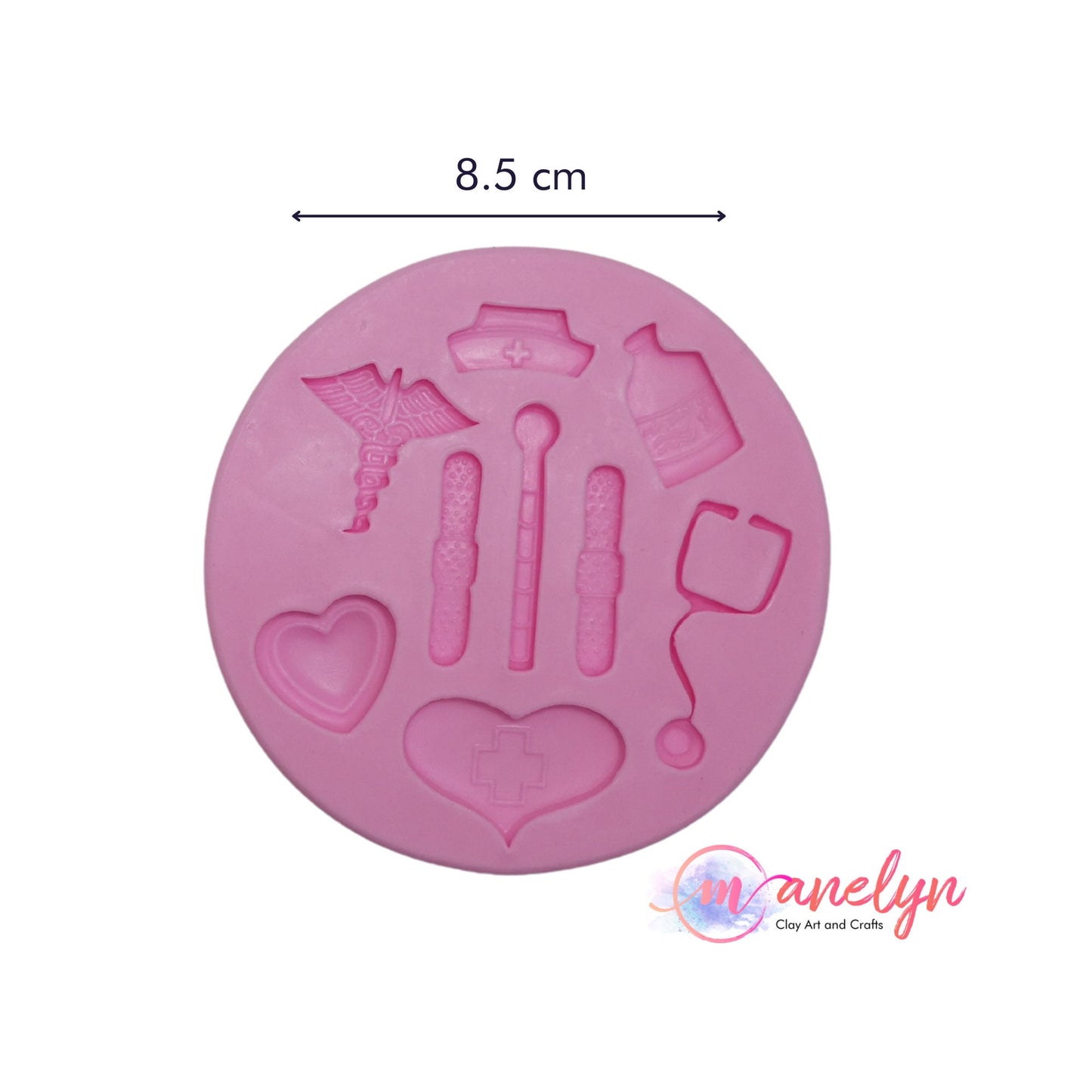 Silicone Mold for Air Dry Clay and Polymer Clay Art Accents, Clay Crafts
