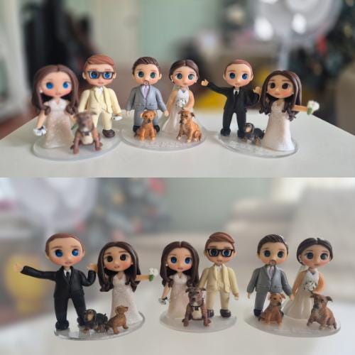A Unique Wedding Cake Toppers Guide for Brides-to-Be – Manelyn Clay Art ...