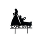 Funny Acrylic Wedding Cake Topper
