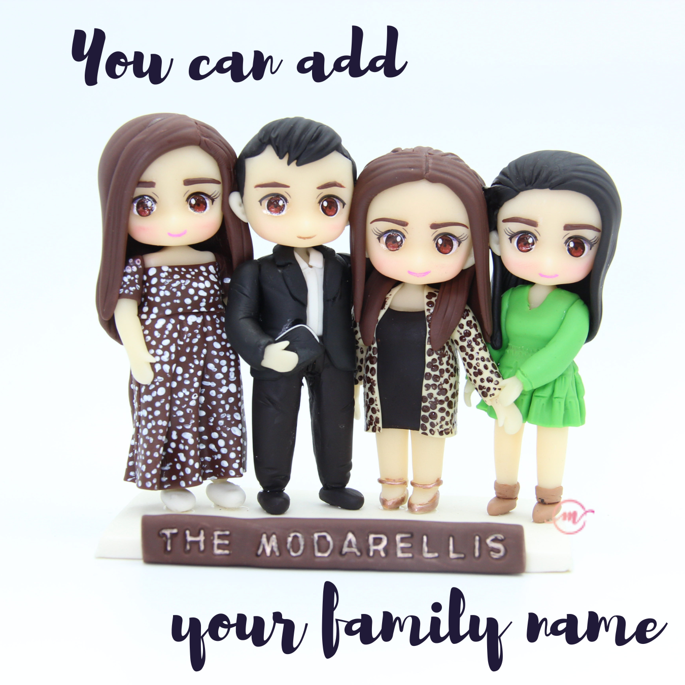Custom 3D family display figurines Australia
