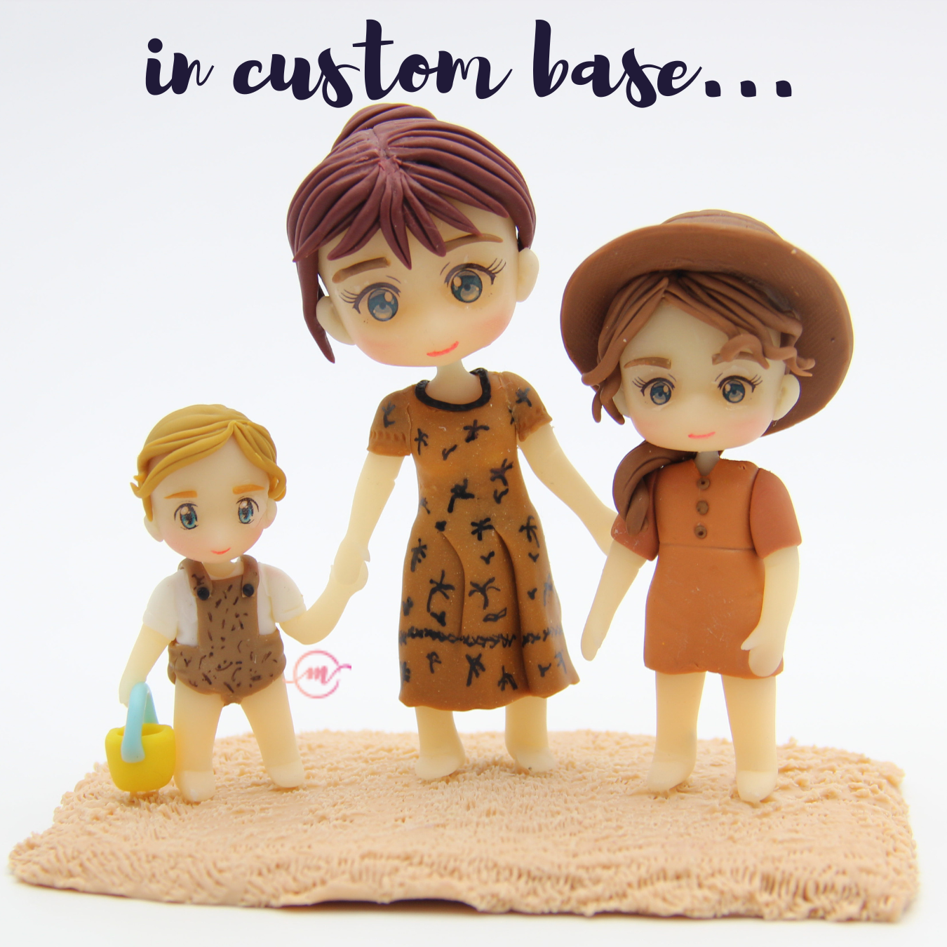 Unique family portrait figurines AU
