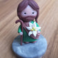 Handmade St. Joseph, Terror of Demons Air Dry Clay Art