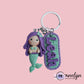 Handmade Mermaid Keychain for Girls, Air Dry Clay
