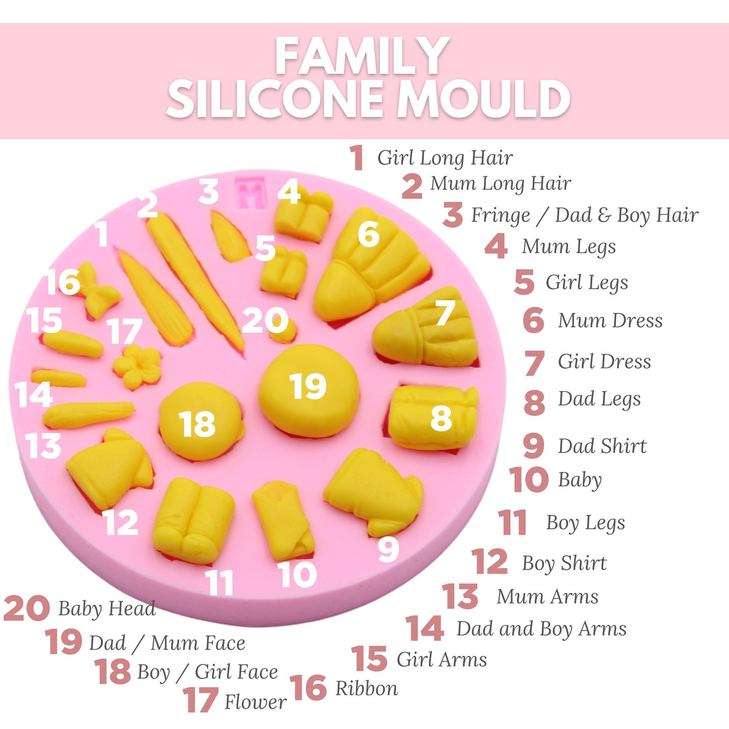 Air Dry Clay, Polymer Clay Doll Silicone Mold - Create cute clay figurine using Silicone Mold, clay figurines, clay doll tool