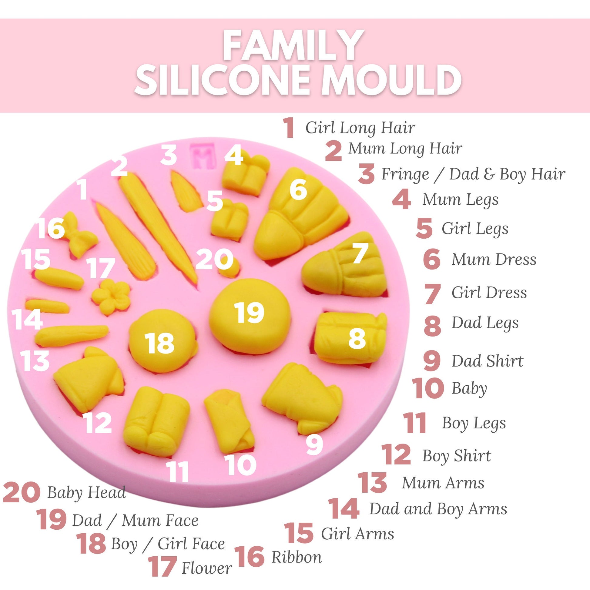 Air Dry Clay, Polymer Clay Doll Silicone Mold - Create cute clay figurine using Silicone Mold, clay figurines, clay doll tool