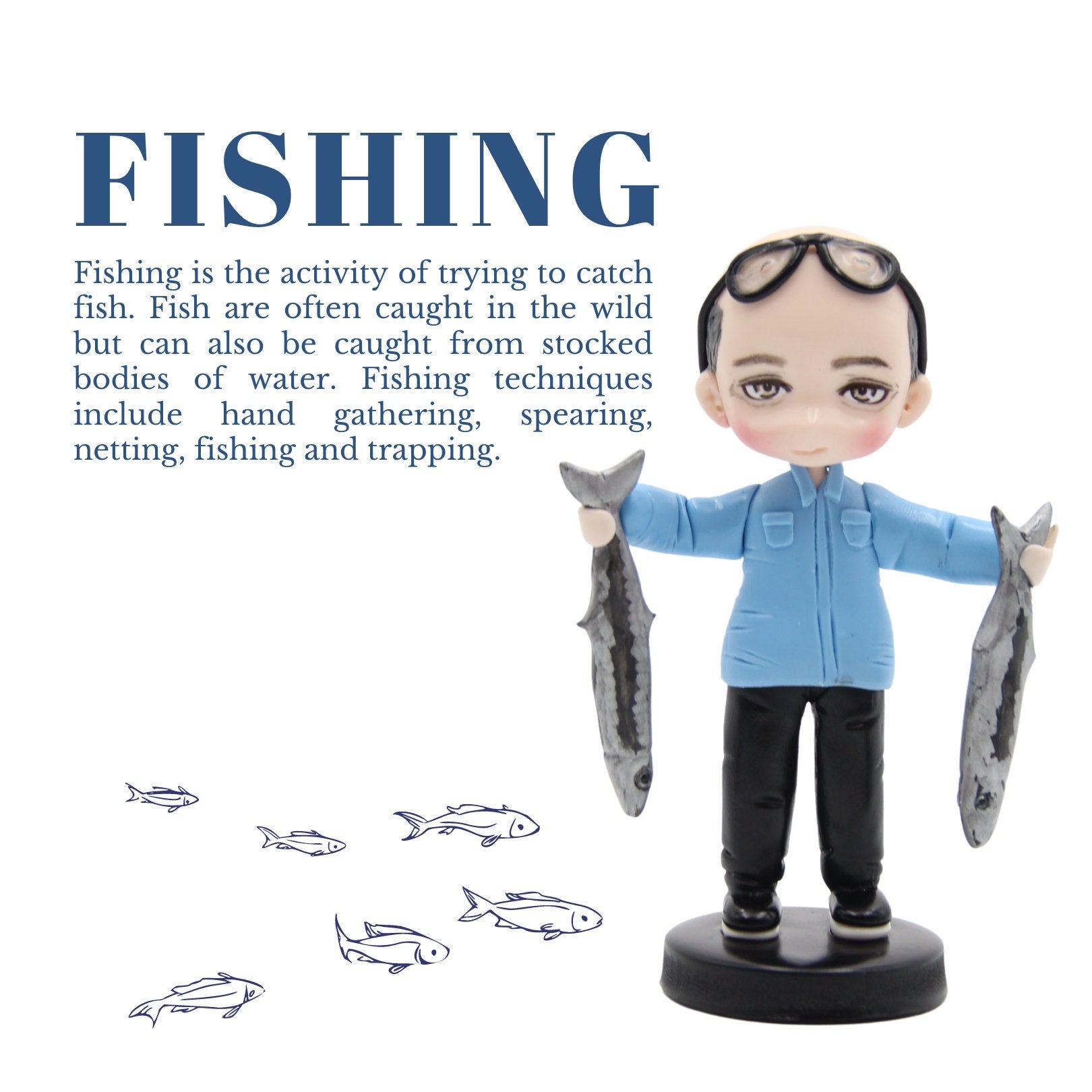 Hand made display figurines, unique & personalised figure, gift for doctors, nurses, fire fighter, teachers, life guard, coworkers, managers