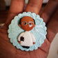 Cute Personalized Fridge Magnet Gift for Priests and Pastors, Adorable Thank you and send off gift for Brothers, Priests, Nuns, 5cm Handmade