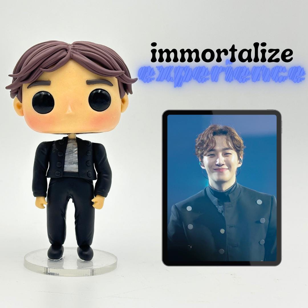 Custom Big Head Figure - Personalized Pop Inspired Sculpture - Handcrafted Collectible - Unique Pop Art Gift