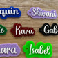 Personalized Acrylic Keychain | Acrylic Name Tag | Custom Backpack Name Tag | Diaper Bag Tag | Lunchbox Name Tag | Retro Style Keychain