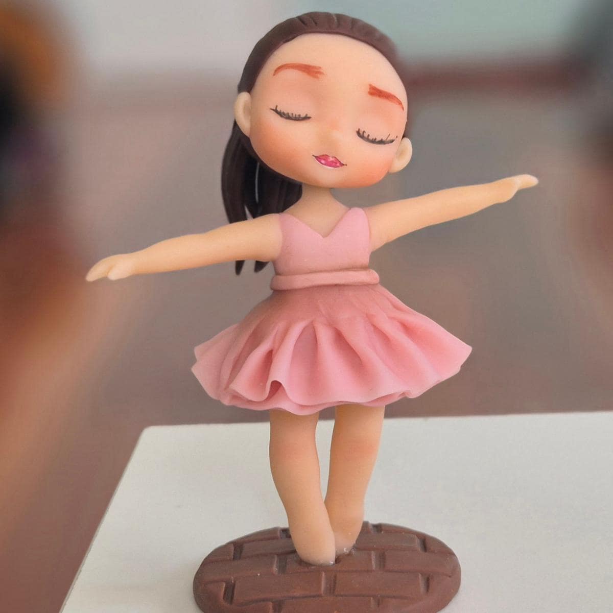 Handmade Custom Clay Figurine - Unique and Personalised Gift 100% Handmade Air Dry Clay Cake Toppers and Display Decor