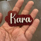 Personalized Acrylic Keychain | Acrylic Name Tag | Custom Backpack Name Tag | Diaper Bag Tag | Lunchbox Name Tag | Retro Style Keychain