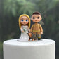 Personalized Wedding Cake Topper | Custom Bride and Groom Figurines | Handmade Air Dry Clay Cake Toppers | Custom Clay Pet Figurines