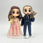 Personalized Wedding Cake Topper | Custom Bride and Groom Figurines | Handmade Air Dry Clay Cake Toppers | Custom Clay Pet Figurines