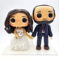 Customized Funko Pop Inspired Wedding Cake Topper with Optional Display Box - Personalized 10 cm Bride and Groom Figurines