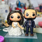 Customized Funko Pop Inspired Wedding Cake Topper with Optional Display Box - Personalized 10 cm Bride and Groom Figurines