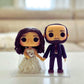 Customized Funko Pop Inspired Wedding Cake Topper with Optional Display Box - Personalized 10 cm Bride and Groom Figurines