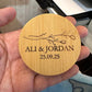 Personalized Bamboo Bottle Opener Wedding Favors – Custom Engraved with Guest Name or Message | Includes Thank You Card & Gift Pouch