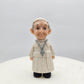 Handmade Pope Francis Clay Figurine – 10cm Collectible, Faith-Inspired Gift, Commemoration of Pope Francis’ Life | Unique Catholic Keepsake