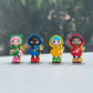 Handmade Catholic Figurine – Luce and Friends Pilgrims of Hope | Polymer Clay Mascots | 10cm Tall | Xin, Luce, Fe & Sky | Faith Gift