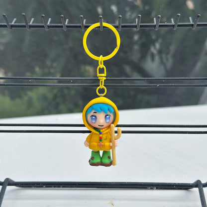 Luce Catholic Clay Keychain Pilgrim Figurine | Handmade 6cm Gift in Pouch or Standee | Catholic Keepsake for Year of Pilgrims