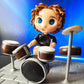 Custom Clay Band Figurines – Drummer, Lead Guitarist, Bassist, Singer – Personalized Band Gifts – 10cm Clay Figures – Music Band Replica