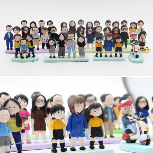 Air Dry Clay Family Figurines