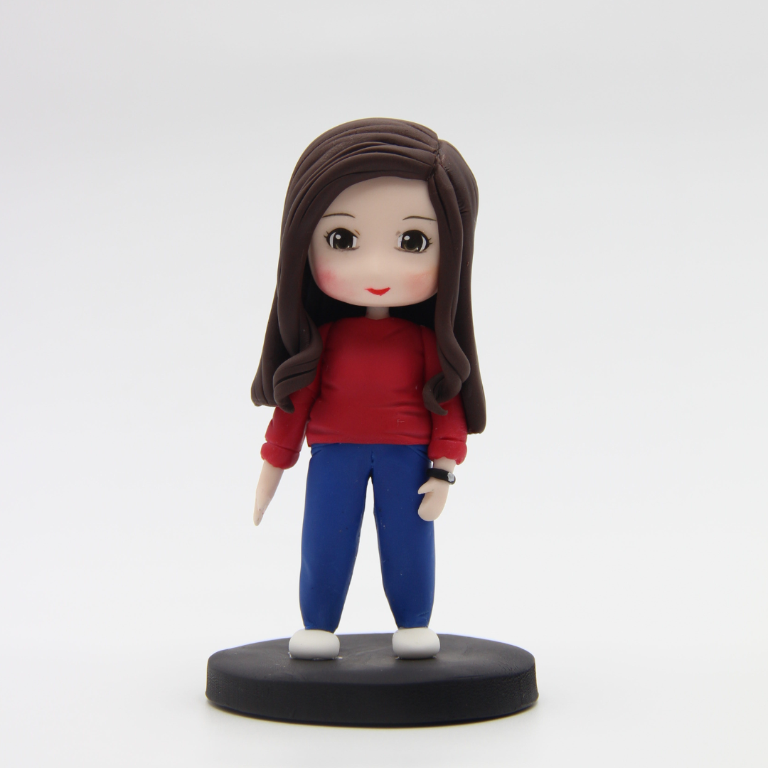 Cute polymer clay figurine handmade in Australia
