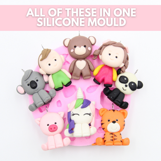 Animals and Baby Silicone Mould