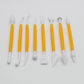 Clay Texture Tools, Yellow,Double Ended Texture Tools for Polymer and Air Dry clay making.