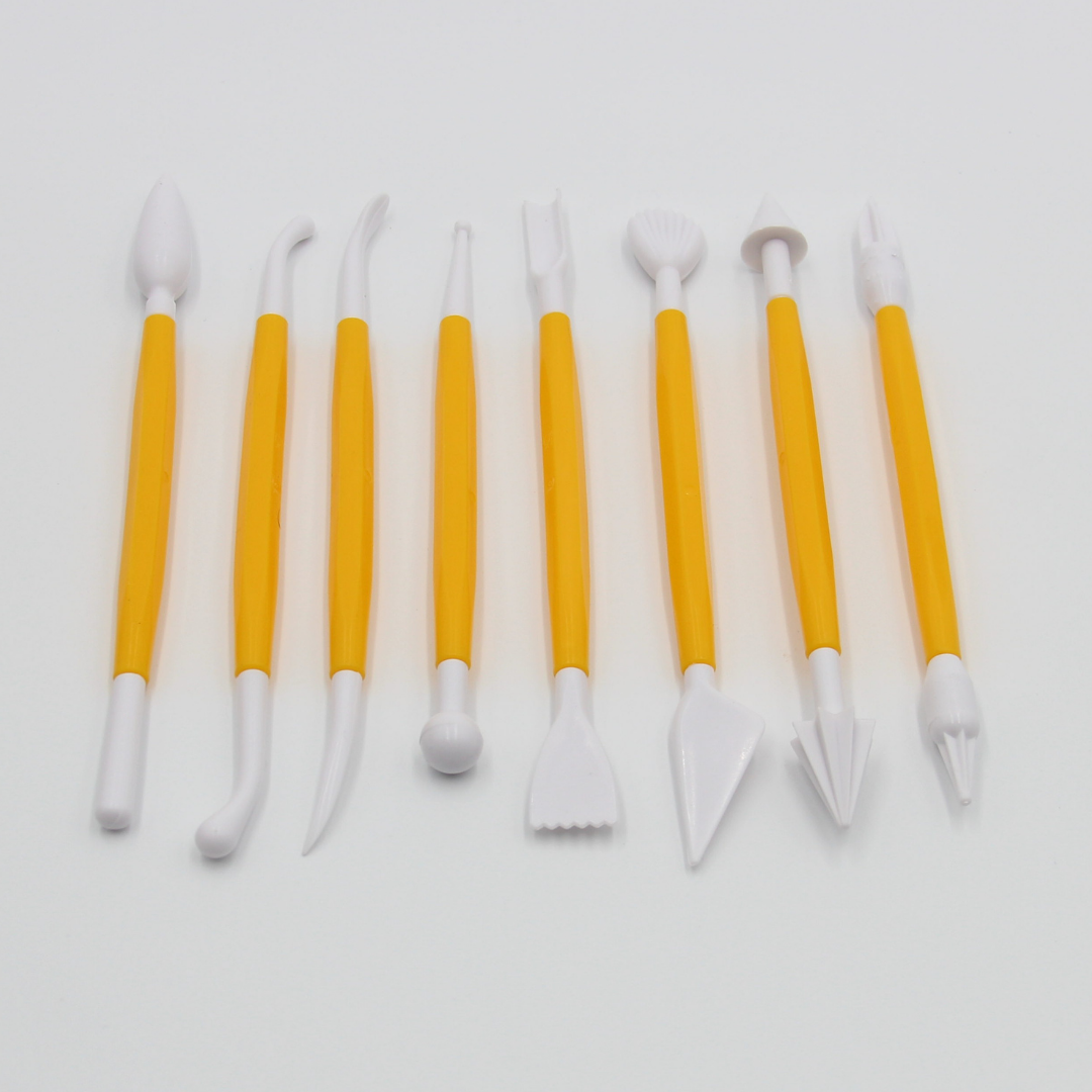 Clay Texture Tools, Yellow,Double Ended Texture Tools for Polymer